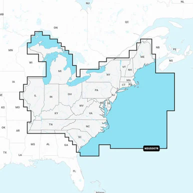 Garmin 010C129120 Navionics Plus Chart for US East