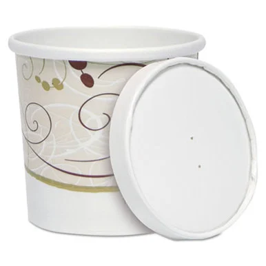 Dart HSB12ASYM Flexstyle Double Poly Food Combo Packs, Paper, Symphony Design, 12oz, 250/ctn