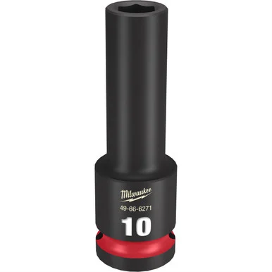 Milwaukee Electric Tools 49-66-6271 Milwaukee Tool Shockwave Impact Duty 1/2"drive 10mm Deep 6 Point Socket