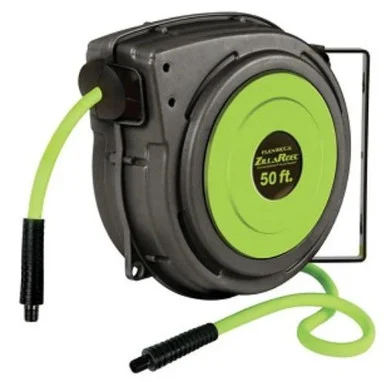 Flexzilla L8251FZP Flexzilla® Pro Enclosed Plastic Retractable Air Hose Reel, 3/8" X 50' - Legacy Manufacturing