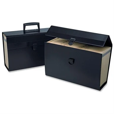 Pendaflex PortaFile Expanding Organizer - 5.5" Expansion - 8.5" x 11", 8.5" x 14" - Letter, Legal - 1 Each - Black - Esselte 01156