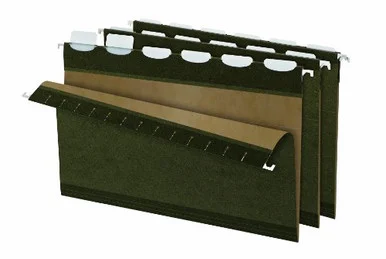 Pendaflex Readytab Hanging File Folder - Legal - 8.50" X 14" - 1/5 Tab Cut - Green - 25 / Box (ESS42591)