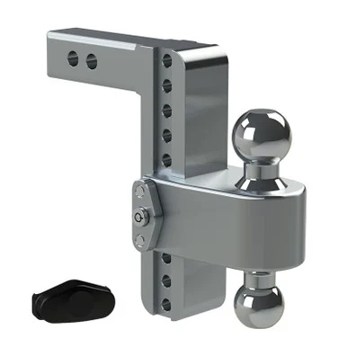 Weigh Safe LTB82KA Aluminum Adjustable Drop Hitch 8" for 2" Receiver