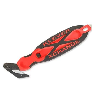 Uline H-4412R Deluxe Klever X-change Cutter - Single-sided, Red
