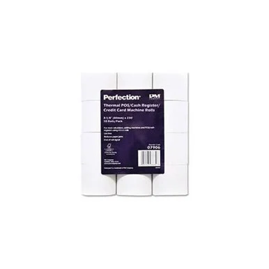 Pm Receipt Paper - For Thermal Transfer, Dot Matrix Print - 3.12" X 230 Ft - 10 / Pack - White (07906)