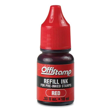 Marking Products, Inc 034517 Refill Ink For Pre-inked Stamps, 0.33 Oz, Red