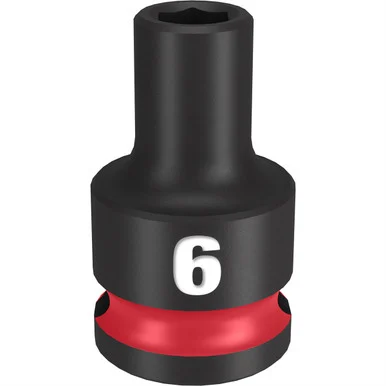Milwaukee Electric Tools 49-66-6130 Shockwave Impact Duty 3/8"drive 6mm Standard 6 Point Socket