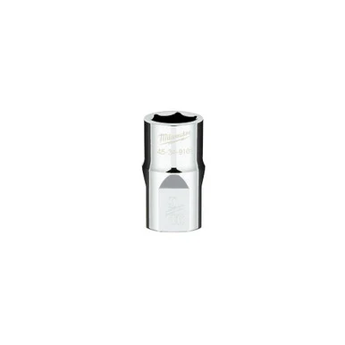 Milwaukee Electric Tools 45-34-9101 Milwaukee Tool 1/2" Drive 9/16" Sae 6-point Socket With Four Flat Sides, Vanadium Steel, Chrome