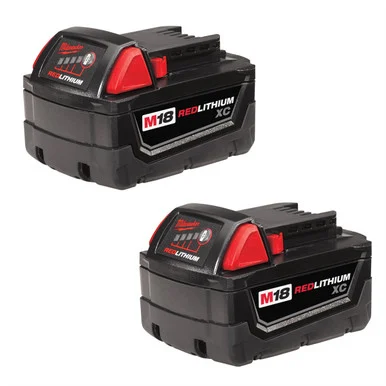 Milwaukee Electric Tools 48-11-1822 2-pk Of M18 Redlith Xc3.0 Batt, 3.0-amp Hour - 54 Watt/hr Batt