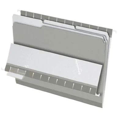 Pendaflex Legal Size Interior File Folders - Legal - 8.50" Width X 14" Length Sheet Size - 1/3 Tab Cut - Top Tab Location - 11 Pt. - Gray - 100 / Box (435013gra)