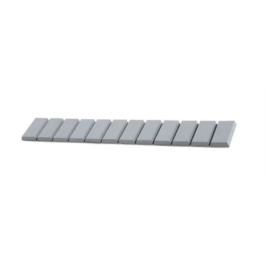 Stickpro Steel Adhesive Wheel Weights. 0.25 Oz Segments Grouped In 3 Oz Strips, 30 Strips Per Box, Standard Adhesive 68302 - plombco