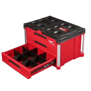 Milwaukee Electric Tool 48-22-8443 Packout 3 Drawer Tool Box With Dividers