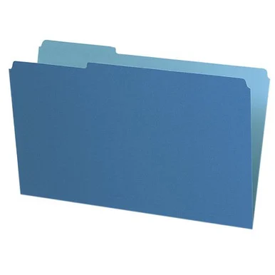 Pendaflex Interior File Folder - Legal - 8.50" X 14" - 1/3 Tab Cut - Blue - 100 / Box (435013BLU)