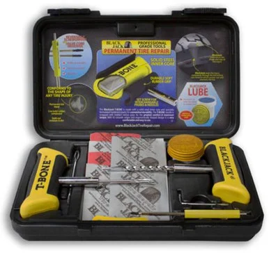 Blackjack Tire Supplies Inc KT-330 T-bone Tire Repair Kit Black Case