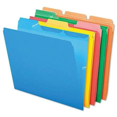 Pendaflex Readytab File Folder - Letter - 8.50" X 11" - 1/3 Tab Cut - Assorted Position Tab Location - Assorted - 50 / Pack (ESS42338)
