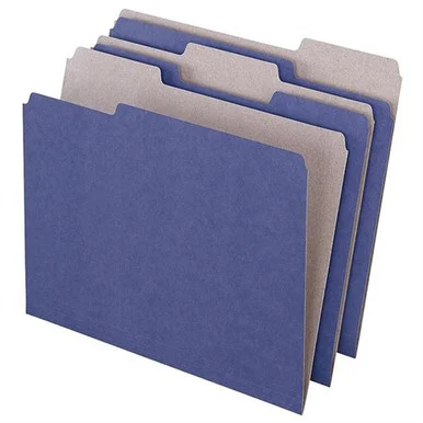 ESSELTE PENDAFLEX CORP. 04335 Recycled File Folders, 1/3 Cut Top Tab, Letter, Violet, 100/box