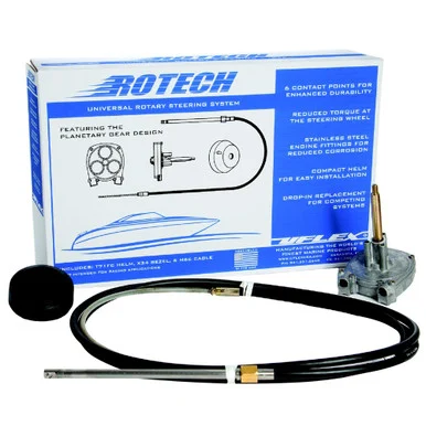Uflex Usa ROTECH16FC Uflex Rotech 16' Rotary Steering Package - Cable, Bezel, Helm