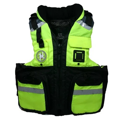 First Watch AV-800-HV-L/XL Av-800 Four Pocket Flotation Vest - Hi-vis Yellow - Large To Xl AV800HVL/XL