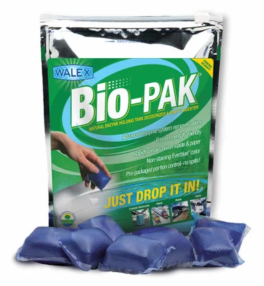 Walex BIOBLUBG Bio-Pak Natural Enzyme Black Tank Deodorizer & Digester Mint Fresh 50-Pack