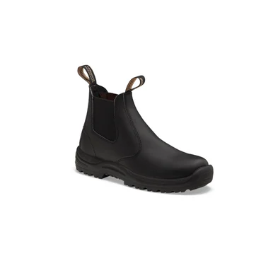 Blundstone US 491-085 Soft Toe Elastic Side Slip-on Boot, Water Resistant, Kick Guard, Black, Au Size 8.5, Us Size 9.5