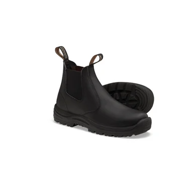 Blundstone US 491-090 Blundstone Soft Toe Elastic Side Slip-on Boot, Water Resistant, Kick Guard, Black, Au Size 9, Us Size 10