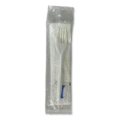 Boardwalk 3KITMW Three-piece Utensil Set, Fork/napkin/salt Packet, White, 500/carton BWK3KITMW