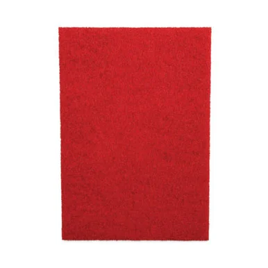 Boardwalk 402014RED Buffing Floor Pads, 20 X 14, Red, 10/carton BWK402014RED