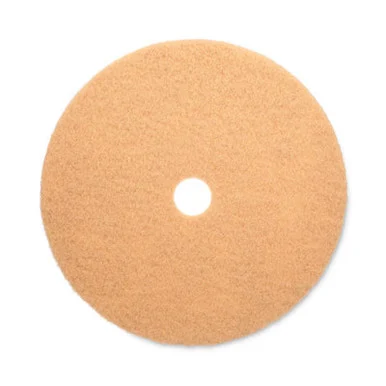 Boardwalk 4027ULT Burnishing Floor Pads, 27" Diameter, Tan, 5/carton BWK4027ULT