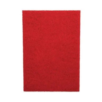 Boardwalk 402814RED Buffing Floor Pads, 28 X 14, Red, 10/carton BWK402814RED
