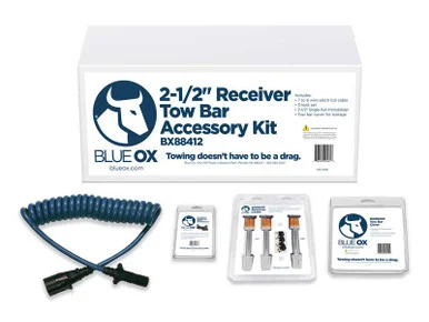 BLUE OX TOWING ACCESSORIES KIT, 2 - 1/2" RECEIVER BX88412