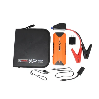 K Tool International CED8009-ISN Compact Jump Starter 1200 Amp, 12-volt, 16,000mah