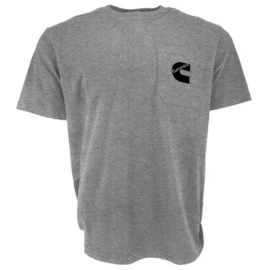 Cummins CMN4755 Mens Ss Pocket T Shirt Gray Xl - Cummins Apparel