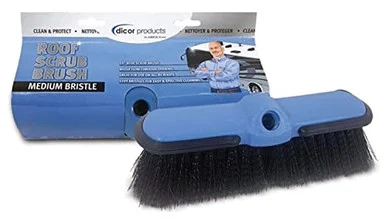 Dicor CP-MB10R Medium Bristle Brush for Exterior RV Roof Cleaning and Maintenance