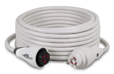 Marinco CS3050W Eel Cordset 30a 125v 50' White