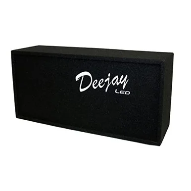 Deejay LED D6T2H1WHITE Two 6-in Woofers Plus Two Tweeters And One Horn White Empty Chuchera Speaker Enclosure