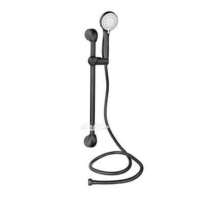 American Brass MBSLDBRBMMTL2E Shower Slide Bar and Head Combo - american brass manufacturing co
