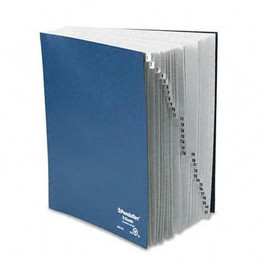 Esselte Indexing Expanding Desk File - Letter - 8.5" X 11" - 30 Dividers - 5 / Box - Navy (DDF4OX)
