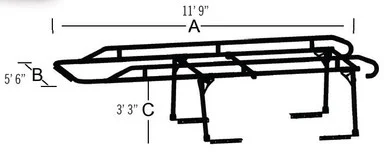 TRAILFX Ladder Rack FCLR001B