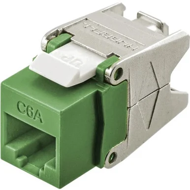 Hubbell Category 6 Jack with Cobra-Lock Termination HJU6AGN