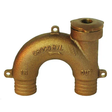 Groco HVL-1500 Bronze Vented Loop - 1-1/2" Hose