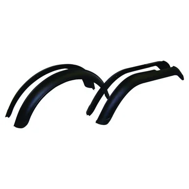 Crown Automotive Jeep Replacement Fender Flare Set, Left & Right, Front & Rear, Black Textured J8997109