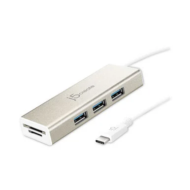 ACP JCH347 USB C 3 Port Hub With SD And Micro SD Card Reader
