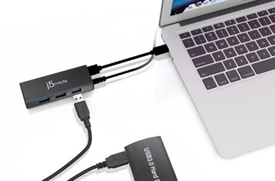 j5create JUH340 USB 3.0 Four-Port Mini Hub
