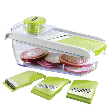 Brentwood Appliances KA-5040G Brentwood Ka-5040g Mandolin Slicer With 5-cup Storage Container And 4 Interchangeable Stainless Steel Blades
