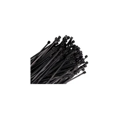 K Tool International KTI-78140 100-pk Of 14 Black Nylon Cable Ties With 50 Lb. Tensile Strength