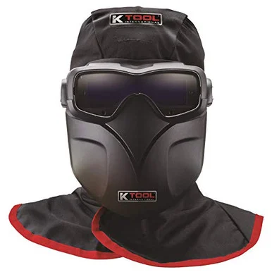 K Tool International KTI70046 Kti Auto Darkening Welding Goggles Kit W/ Fire Retardant Hood And Bump Cap, Goggles, Protective Sheild And Carrying Bag