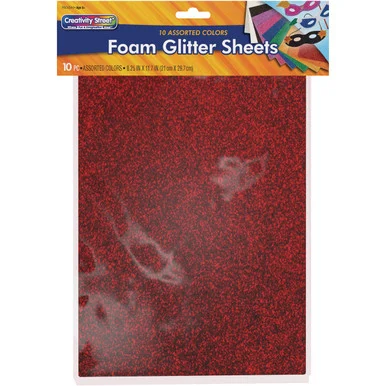 Creativity Street Wonderfoam Glitter Sheets (pac-4344)