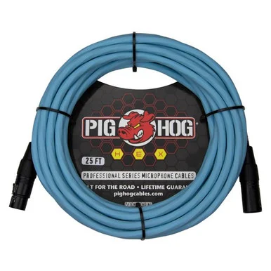 Pig Hog PHMH25DB Hex Series Mic Cable