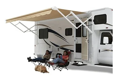 Carefree of Colorado QJ178D00 Springless Awning - Black/Gray 17'