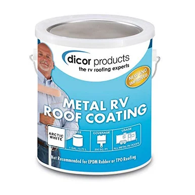Dicor RP-MRC-1 Acrylic Elastomecric Coating for Metal RV Roofing- White